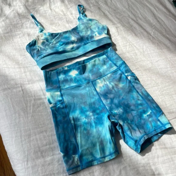 Tie dye running / yoga set sz S - Picture 1 of 10